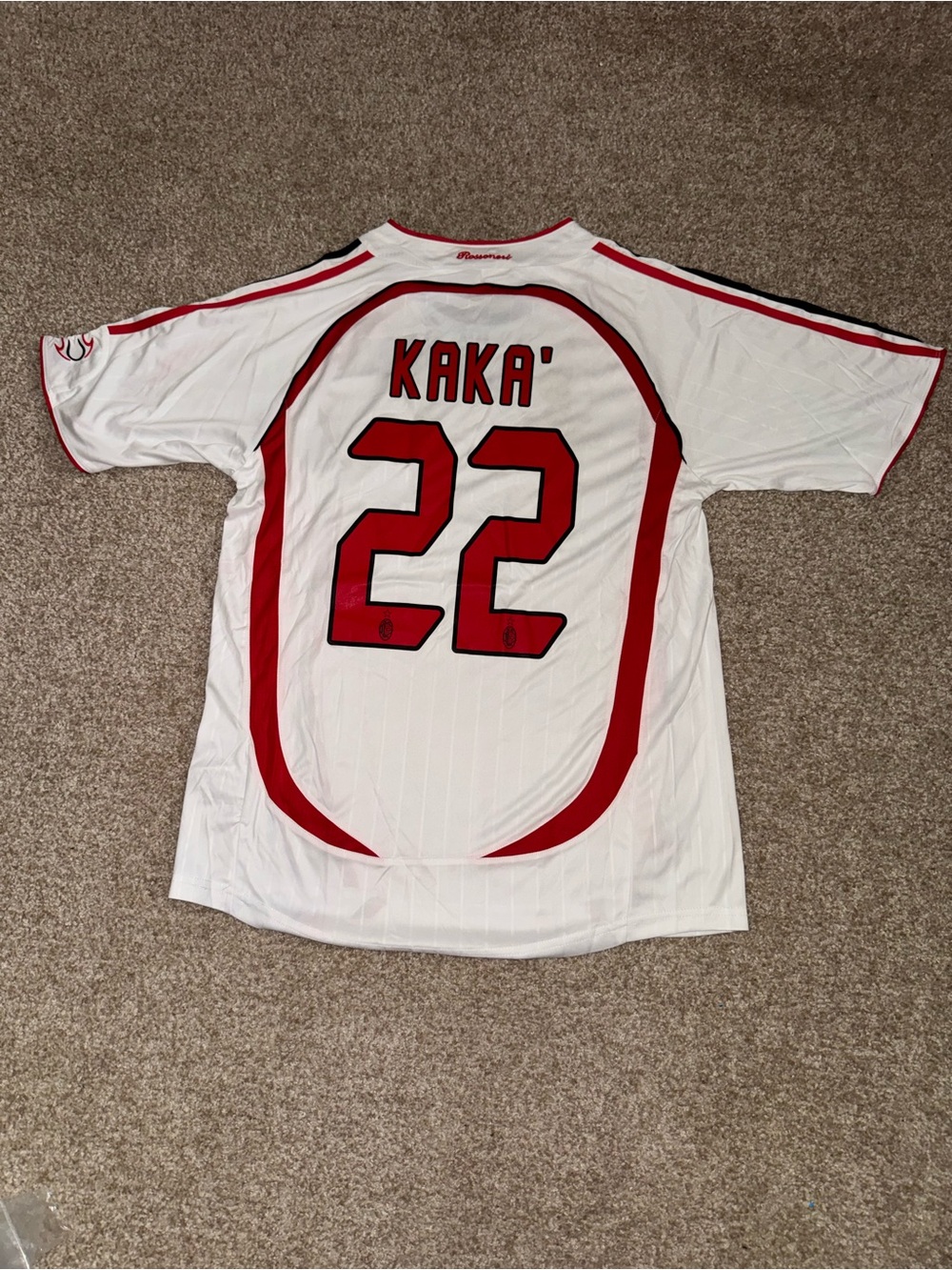 Adidas AC Milan 2007 Kaka #22 Men’s Retro Soccer Jersey